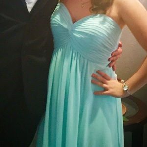 Strapless mint bill levkoff dress - gorgeous sz 10